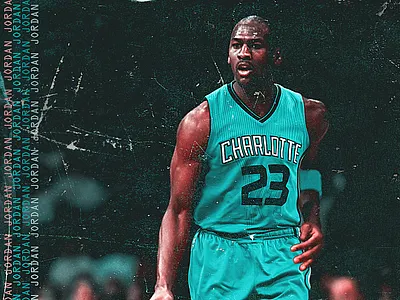Michael Jordan x Charlotte Hornets basketball behance charlotte hornets curry digital art graphic design hoops hornets illustration jordan lebron michael jordan nba nba playoffs nba poster photo manipulation photoshop sports sports design sports poster