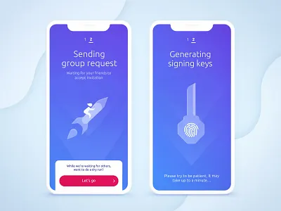 App On-boarding app design illustraion mobile app on boarding purple ui
