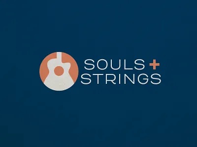 Souls + Strings Identity design guitar identity identity branding logo music musician philanthropy souls spirits strings