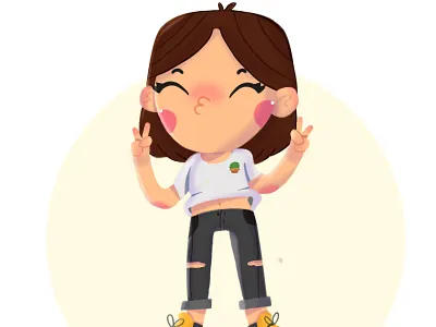 Sister art brazil bts cactus character cute design draw girl illustration kawaii