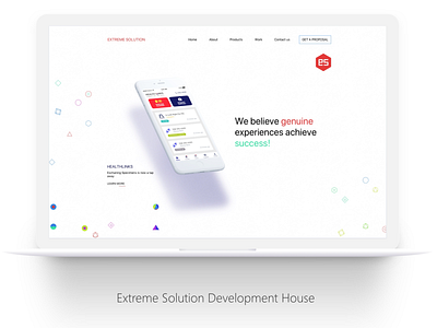 Extreme Solution Website agency website design minimalist design red shapes sketch app typogaphy ui ux ux design ux designer visual design visual designer web design website white space