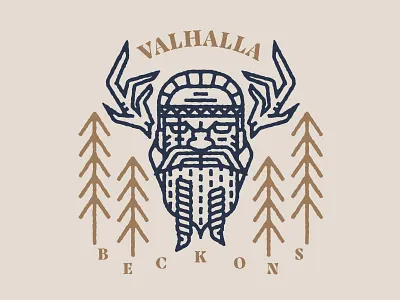 Valhalla Beckons all the pretty colors beard nathan walker nordic norse norse mythology valhalla viking warrior