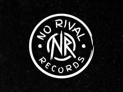 No Rival Records Badge adventure apparel badge band brand branding clean design explore icon identity illustration logo logo design mountains nature stars trees typography ui