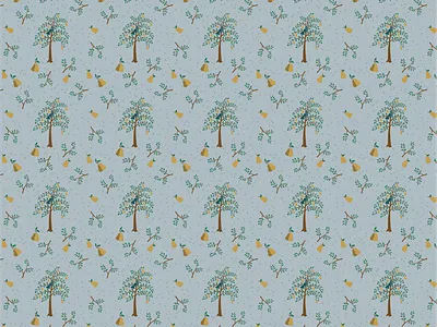 Partridge in a Pear Tree Pattern design pattern