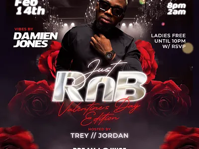 Valentines Day Flyer Template template