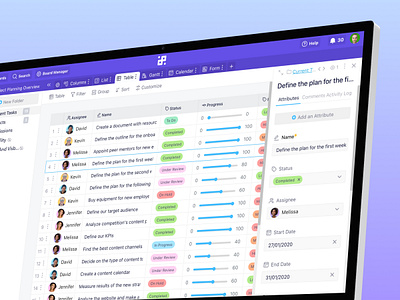 AI-Powered Task Management Dashboard Project Planning & Product clean dashboard dashboard kanban kanban board list management modern dashboard modern ui productivity project management project planning saas table task task management task tracker tool ui work management