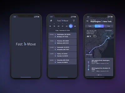 FastMove app branding design flat icon identity ios logo mobile ui ux vector