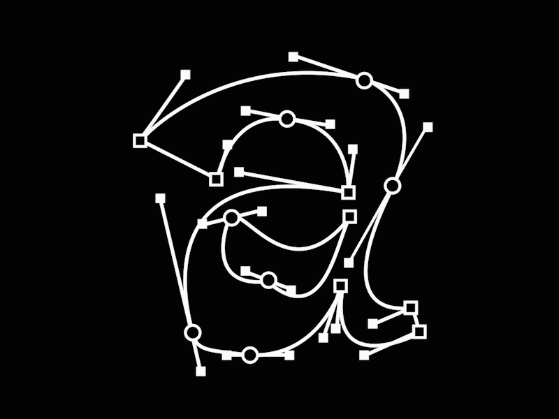 A and Letterink 2d after effects duik hand handles illustration illustrator letter letter a motion motion design motion graphics typography vector
