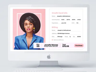 Daily UI 002 - Credit Card dailyui 002 ui user interface