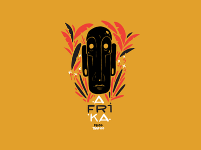 AFRIKA africa african art black character design colors design art folklore illustration mask native nicaragua red vector vector art yellow