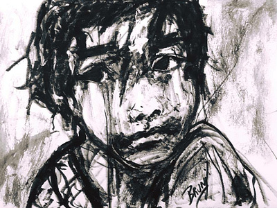 Refugee Child by BRUNI black and white children refugee refugees