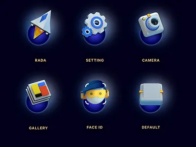 3D icon Design 3d 3d animation 3d icon c4d camera cinema4d design face gallery icon design illustration rendering rocket setting