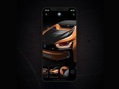 Bmw I8 app bmw debit dribbble ios iphone x job mobile mobile app ui ux