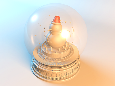 Snowman c4d design