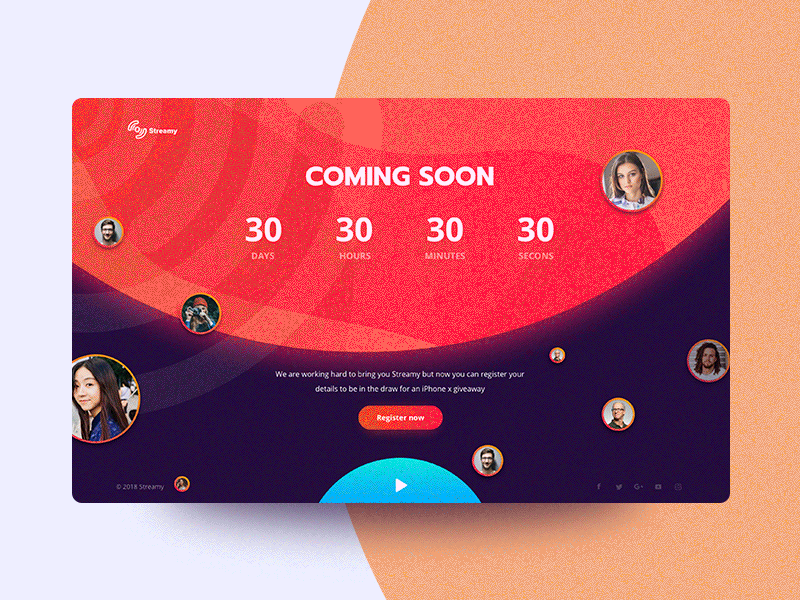 Mouse Parallax Animation flatdesign ho chi minh illustration landing page minimal mouse parallax parallax ui design vietnam