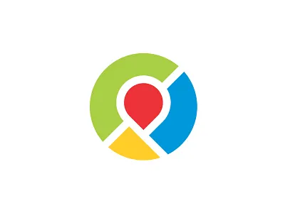 Pin Map Logo app application brand company design find gps icon identity location logo map mark navigation p pin place point