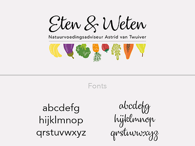 Eten & Weten logo brand and identity branding design graphic illustration illustrator logo typography vector