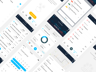 Mylage – Mobile App app dashboard expenses icons ios mileage mobile simple design tracker