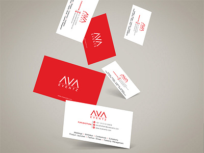 AVA Biz Card branding design logo