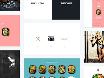 FighterFood Brand Guidelines branding design fitness food illustration ireland logo model ray doyle typography ux web