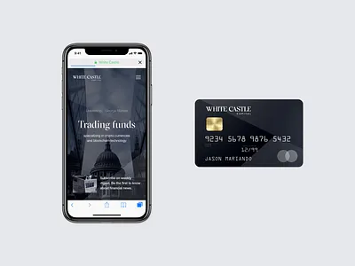 White Castle Capital brand branding capital clean design desktop fund investment logo minimal ui ux ux design web website
