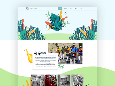 Webdesign project of Surianti Toekidjo clean color design group homepage illustration lettering music typography vector web webdesign webdesigner website