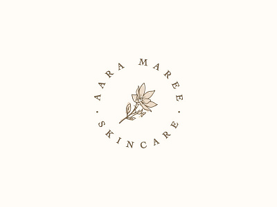 AARA MAREE beauty beauty logo beauty product brand branding design flower flower logo icon identity logo minimal minimalism modern product product branding rose gold simple skin skincare