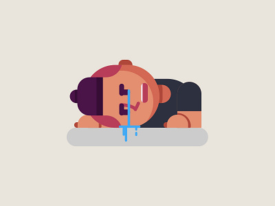 Lost all my files crying illustration man work