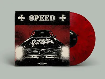 Record cover - Speed album cover graphic design grindhouse grit illustration music record cover rock speed