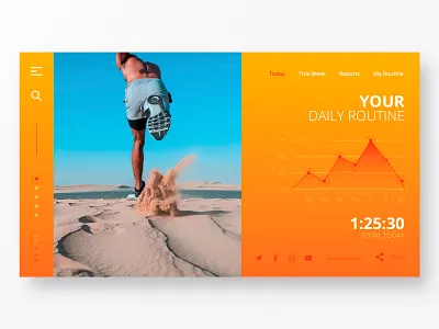 Fitness Training Homepage app brand branding clean design exercise fitness home app homepage identity ios landing minimal mobile training ui ui ux design ux web website