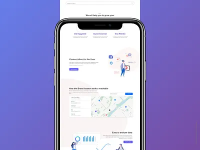 Responsive Landing Page landing page mobile app design responsivedesign
