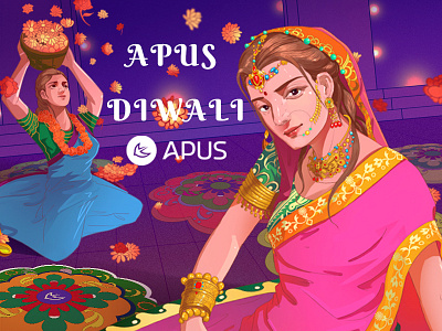 APUS DIWALI 插画