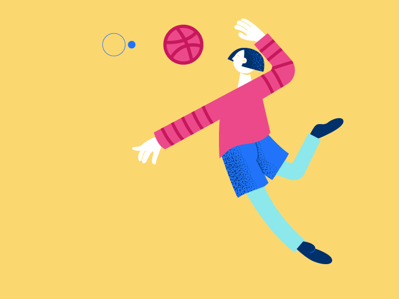 Hello, Dribbble! animation illustration vector