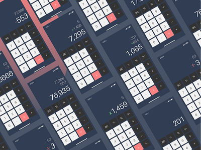 Calculator | Daily 004 affinity designer calculator calculator ui daily 100 daliy ui design ios iphone 10 minimal design ui