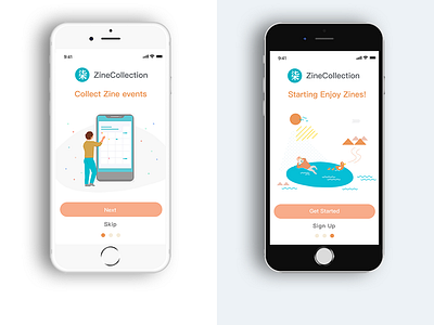 7netic Zine Collection App 7netic app branding design illustration landing page ui ux web website zine zines