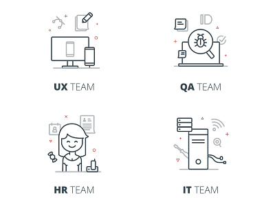 Team Illustrations design icon illustration vector