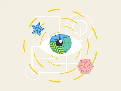 Illustration for Data Visualization Company in the Netherlands brush design illustraion lines patterns