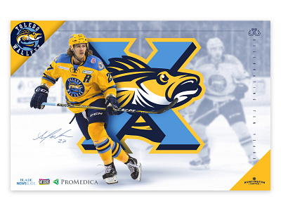 Toledo Walleye Game Day Poster echl hockey nhl poster toledo walleye walleye