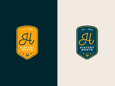 Huntsville History Month (unused design) alabama badge badge design branding cotton huntsville icon illustration logo minimal travel vector