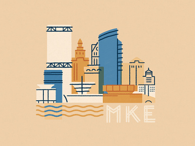 Milwaukee building city design illustration lake michigan milwaukee minneapolis pleasehireme skyline