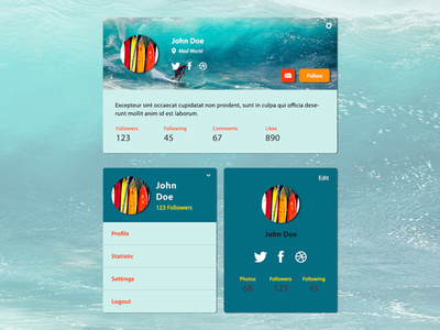 User Profile daily ui 006 dayliui ui ux user profile