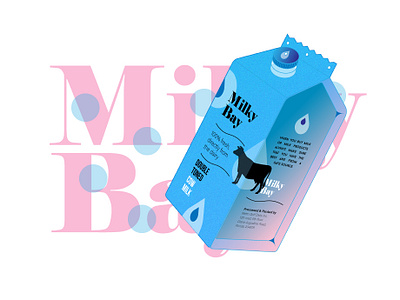 Milky Bay - Mock 4 creative digital graphic design illustration illustrator minimalist package package mockup packages packaging design packing design promotional ui uiux design ux vector