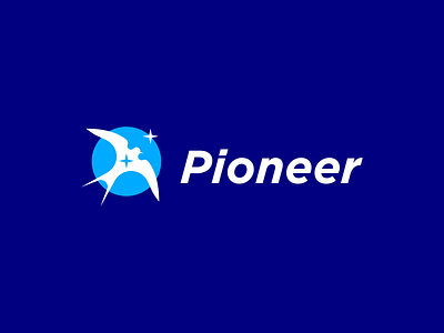 Daily Logo Challenge: Day 12 | Airline Logo airline logo bird dailylogo dailylogochallenge design flat logo minimal pioneer swallow vector