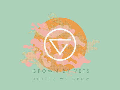 Grown By Vets Identity Concept art branding design idenity logo