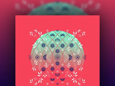 An Ornamental Ornament artwork botanicals design florals flowers graphic design greenery holiday illustration art illustrator ornamental pattern vector art