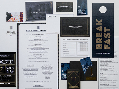 The Read House Rebranding 1920 1920s branding branding agency branding concept branding design flapper hotel print type typography
