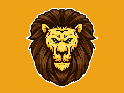 Lion Head Mascot Logo aggresive angry animal beast carnivore character design esport fur game gaming head icon illustration leo lion logo mad mascot powerful