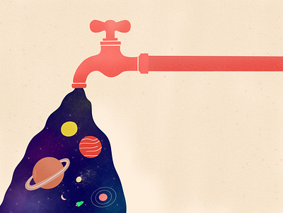 Believe The Unexpected illustration painting procreate space space exploration universe visual art