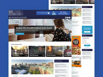 Campus Magazine Blog blog design blog theme design magazine ui ui design uidesign ux design web design website design wordpress wordpress blog