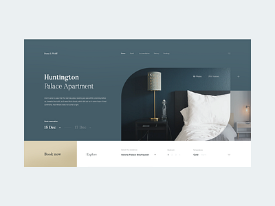 Franz & Wolff — Hotel Booking art booking clean design grid inspiration interface minimal minimalism sandro tavartkiladze tavdro travel ux web white whitespace